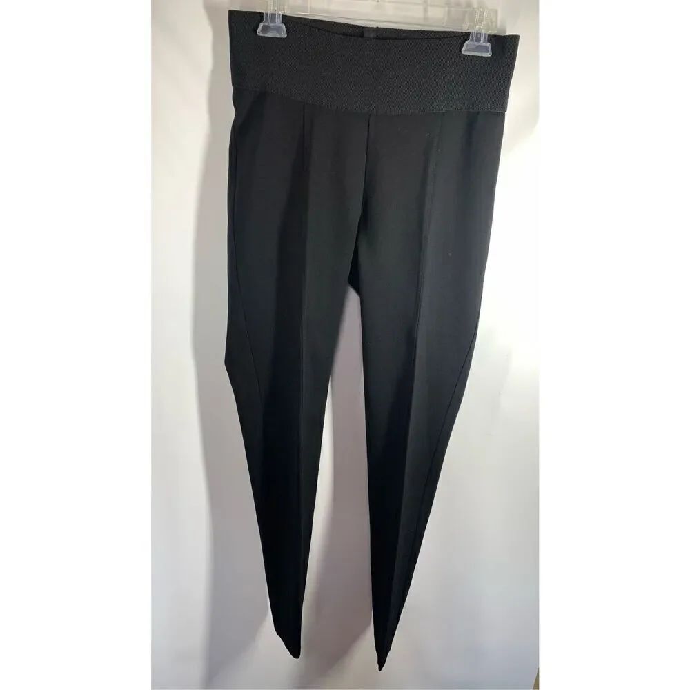 1- Nvgard Women's Slims High Waist Straight Trouser Pants Black Size Medium
